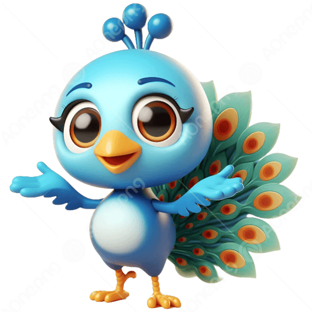 Peacock Cartoon PNG & Funny Clipart Transparent AOnePng