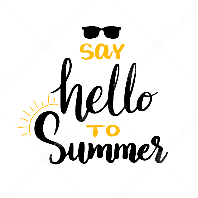 Hello Summer PNG Picture Transparent Download AOnePng